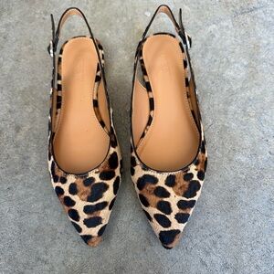 J. Crew Leopard Pointed Flats
